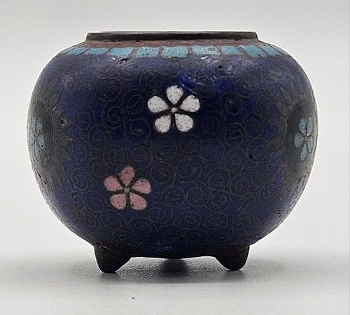 Meiji period cloisonne pink - cloisonne,